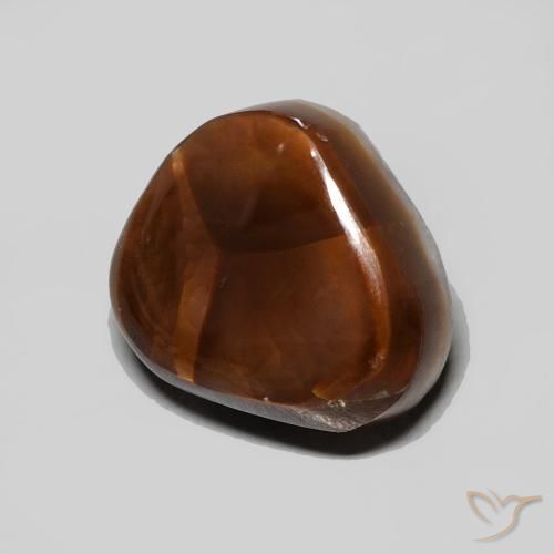 4.30 ct Multicolor Fire Agate Stone, Natural Fire Agate in Fancy Cabochon Shape for Sale