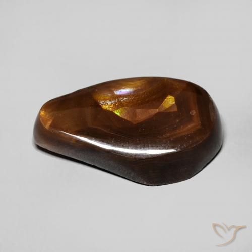Fire Agate Gemstone in 18.2 x 10.4 mm Size for Sale, Fire Agate Stone in Multicolor Color
