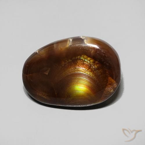 4.57ct Natural Multicolor Fire Agate, Fancy, Opaque