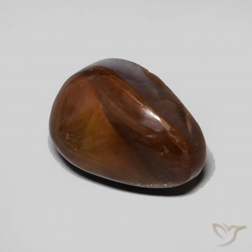 4.40 ct Multicolor Fire Agate Stone, Natural Fire Agate in Fancy Cabochon Shape for Sale