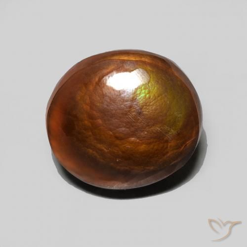 5.06ct Natural Multicolor Fire Agate, Oval, Opaque