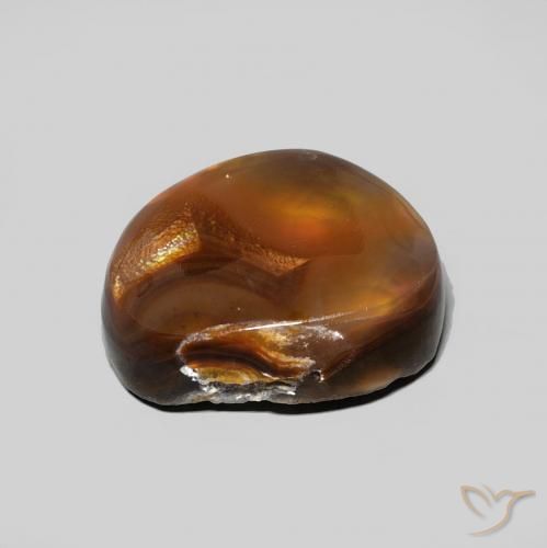Fire Agate Gemstone in 12 x 10 mm (calibrated) Size for Sale, Fire Agate Stone in Multicolor Color