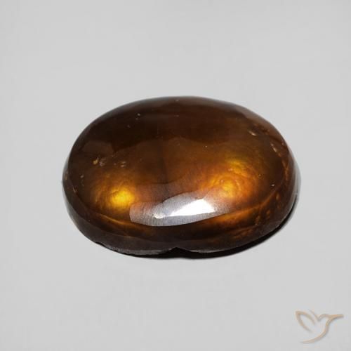 Fire Agate Gemstone in 12.9 x 10.3 mm Size for Sale, Fire Agate Stone in Multicolor Color