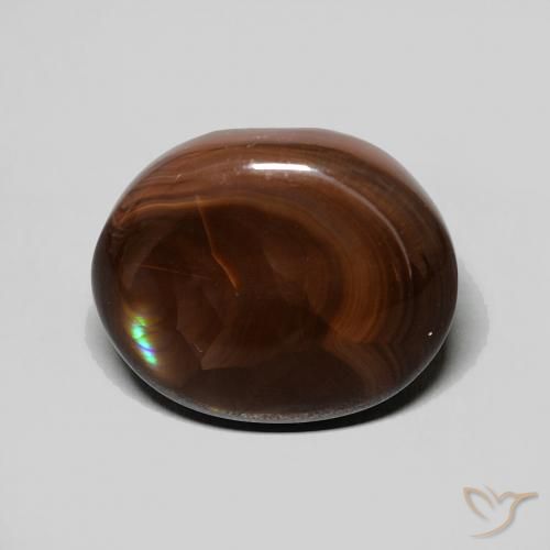 4.51ct Natural Multicolor Fire Agate, Oval, Opaque