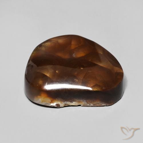 Fire Agate Gemstone in 15.3 x 11.9 mm Size for Sale, Fire Agate Stone in Multicolor Color