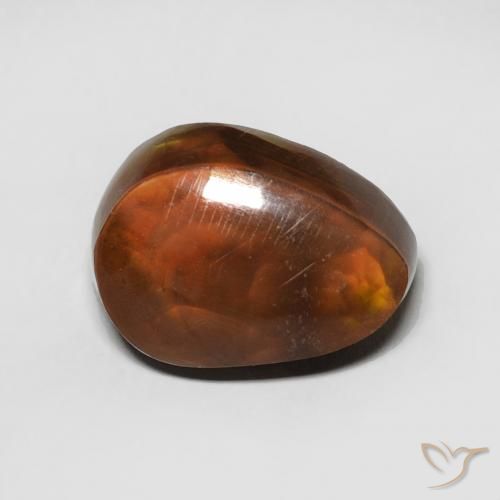 4.32ct Natural Multicolor Fire Agate, Fancy, Opaque