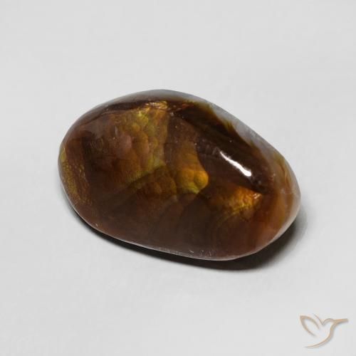 7.16 ct Multicolor Fire Agate Stone, Natural Fire Agate in Fancy Cabochon Shape for Sale