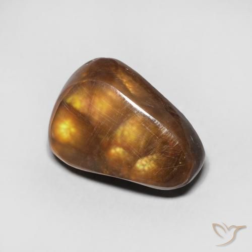 4.62 ct Multicolor Fire Agate Stone, Natural Fire Agate in Fancy Cabochon Shape for Sale