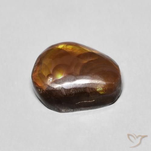Fire Agate Gemstone in 11.7 x 9.6 mm Size for Sale, Fire Agate Stone in Multicolor Color