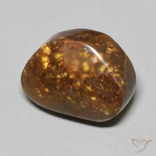 8.46 ct Multicolor Fire Agate Stone, Natural Fire Agate in Fancy Cabochon Shape for Sale