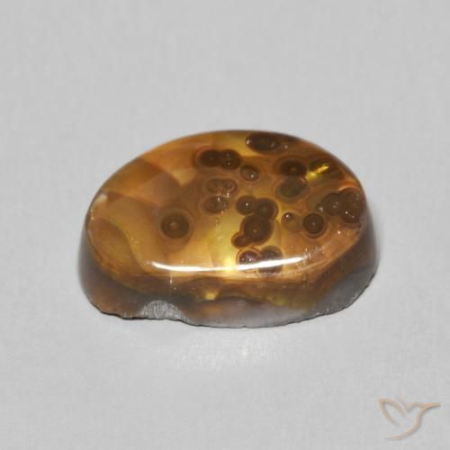Fire Agate Gemstone in 14 x 9 mm (calibrated) Size for Sale, Fire Agate Stone in Multicolor Color