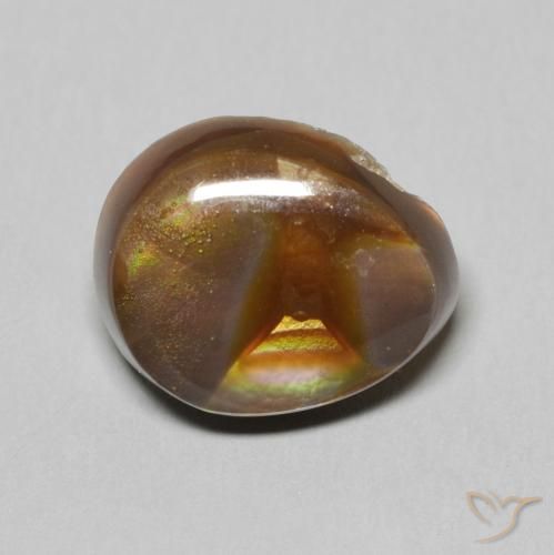 6.13ct Natural Multicolor Fire Agate, Fancy, Opaque