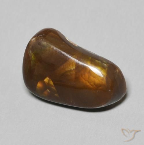 6.74 ct Multicolor Fire Agate Stone, Natural Fire Agate in Fancy Cabochon Shape for Sale