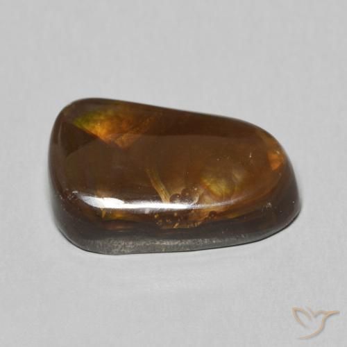 Fire Agate Gemstone in 15.5 x 9.6 mm Size for Sale, Fire Agate Stone in Multicolor Color