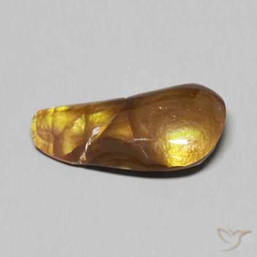 Fire Agate Gemstone in 17.9 x 8.8 mm Size for Sale, Fire Agate Stone in Multicolor Color