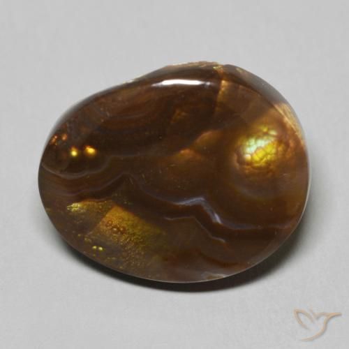 9.70ct Natural Multicolor Fire Agate, Fancy, Opaque