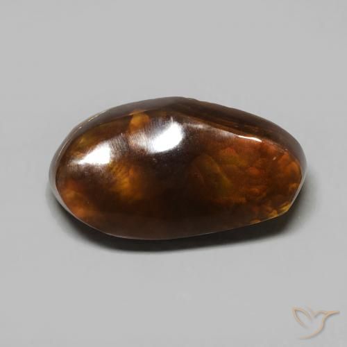 5.59ct Natural Multicolor Fire Agate, Fancy, Opaque