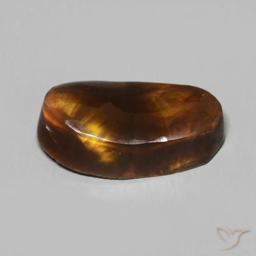 Fire Agate Gemstone in 15.9 x 8.9 mm Size for Sale, Fire Agate Stone in Multicolor Color