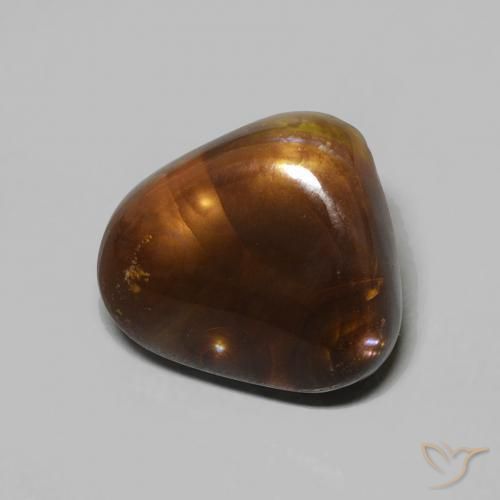 4.83 ct Multicolor Fire Agate Stone, Natural Fire Agate in Fancy Cabochon Shape for Sale