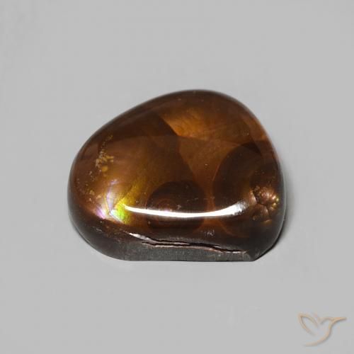 Fire Agate Gemstone in 11.4 x 10.5 mm Size for Sale, Fire Agate Stone in Multicolor Color