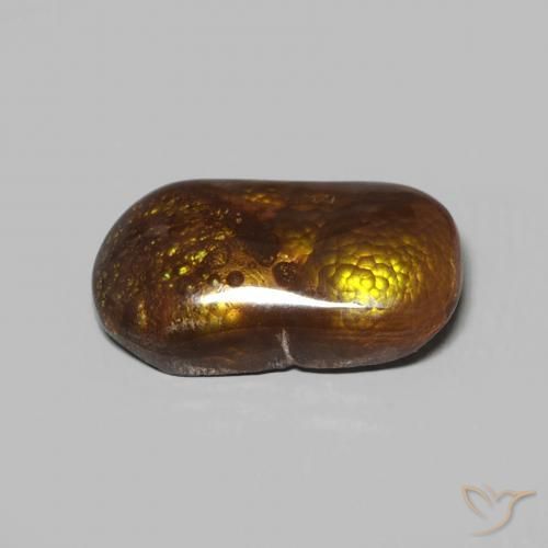 Fire Agate Gemstone in 12.9 x 7 mm Size for Sale, Fire Agate Stone in Multicolor Color
