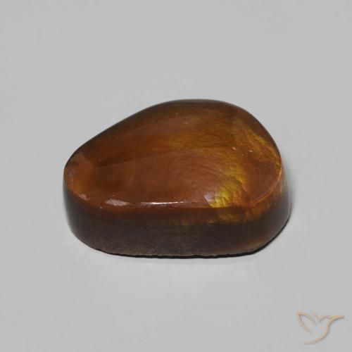 Fire Agate Gemstone in 12.2 x 8.5 mm Size for Sale, Fire Agate Stone in Multicolor Color