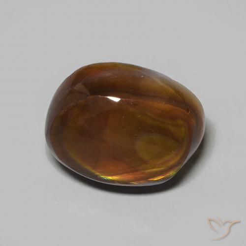 4.80ct Natural Multicolor Fire Agate, Fancy, Opaque