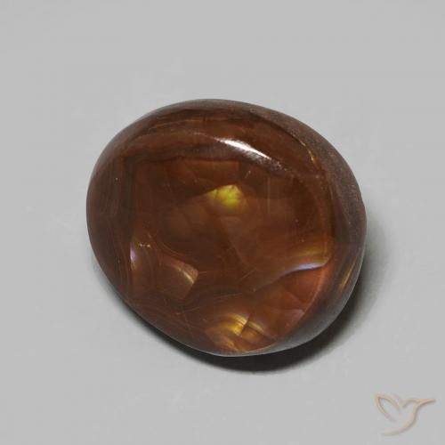 7.26 ct Multicolor Fire Agate Stone, Natural Fire Agate in Fancy Cabochon Shape for Sale