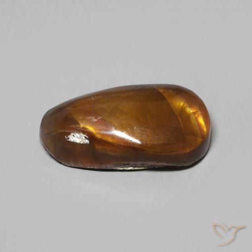 Fire Agate Gemstone in 14.2 x 7.4 mm Size for Sale, Fire Agate Stone in Multicolor Color