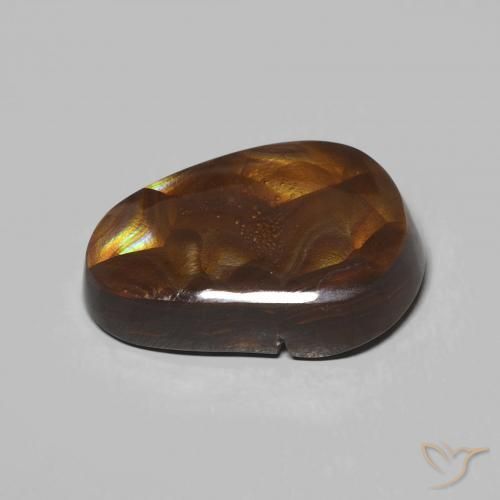 Fire Agate Gemstone in 15 x 10 mm (calibrated) Size for Sale, Fire Agate Stone in Multicolor Color
