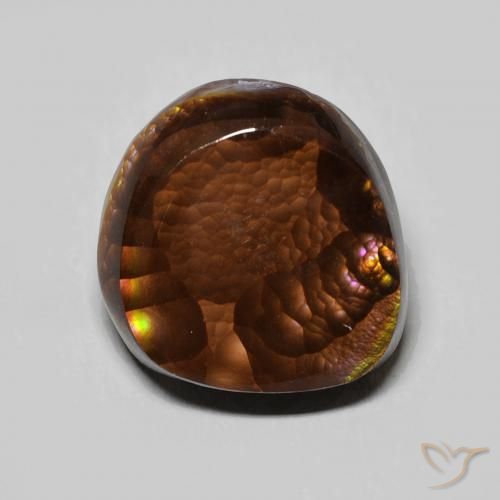 6.14ct Natural Multicolor Fire Agate, Fancy, Opaque
