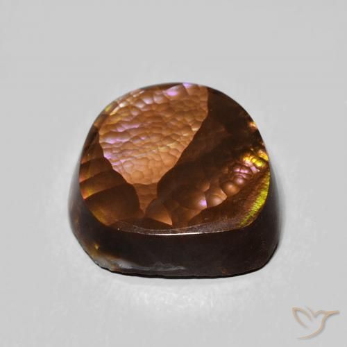 Fire Agate Gemstone in 13.8 x 12.8 mm Size for Sale, Fire Agate Stone in Multicolor Color