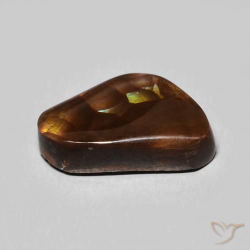 Fire Agate Gemstone in 17.6 x 10.3 mm Size for Sale, Fire Agate Stone in Multicolor Color
