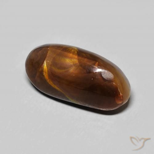7.37 ct Multicolor Fire Agate Stone, Natural Fire Agate in Fancy Cabochon Shape for Sale