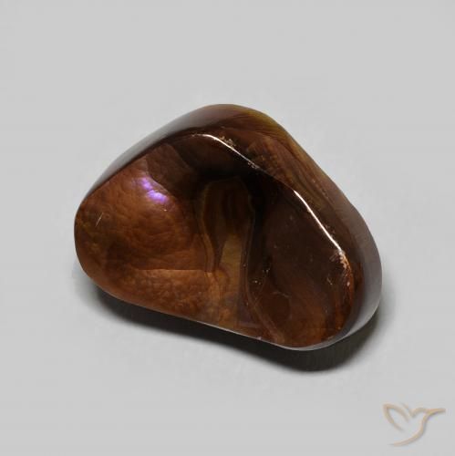 5.31 ct Multicolor Fire Agate Stone, Natural Fire Agate in Fancy Cabochon Shape for Sale