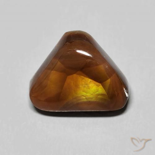 4.17ct Natural Multicolor Fire Agate, Trillion, Opaque