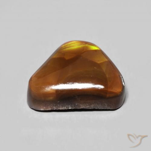 Fire Agate Gemstone in 11.7 x 8.9 mm Size for Sale, Fire Agate Stone in Multicolor Color