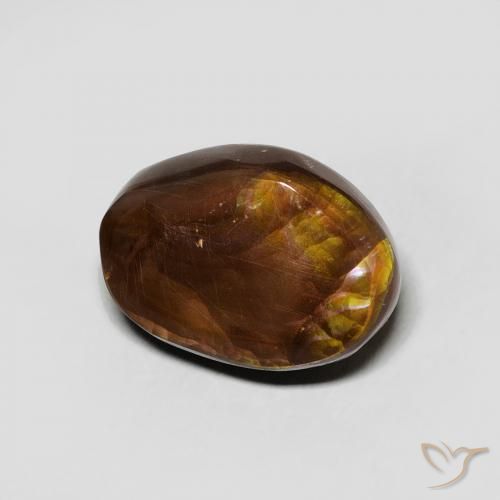4.51 ct Multicolor Fire Agate Stone, Natural Fire Agate in Fancy Cabochon Shape for Sale