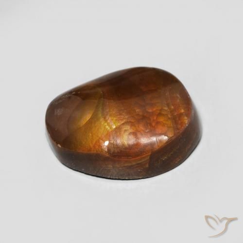Fire Agate Gemstone in 14.2 x 10.7 mm Size for Sale, Fire Agate Stone in Multicolor Color