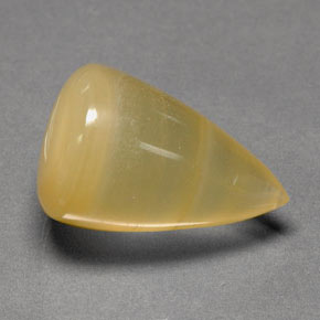 15.12 ct Yellow Fire Opal Gemstone, Fire Opal Gem in Fancy Cabochon Shape for Sale.