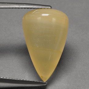 15.12 ct Yellow Fire Opal Stone, Natural Fire Opal in Fancy Cabochon Shape for Sale