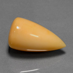 12.40 ct Orange Fire Opal Gemstone, Fire Opal Gem in Fancy Cabochon Shape for Sale.