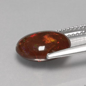 Fire Opal Gemstone in 11 x 9 mm (calibrated) Size for Sale, Fire Opal Stone in Multicolor Color