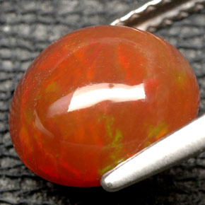 Fire Opal Gemstone in 9.3 x 8.4 mm Size for Sale, Fire Opal Stone in Multicolor Color
