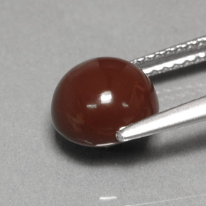 Fire Opal Gemstone in 8 mm (calibrated) Size for Sale, Fire Opal Stone in Brown Color