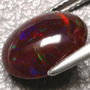 Fire Opal Gemstone in 12.2 x 9.5 mm Size for Sale, Fire Opal Stone in Multicolor Color