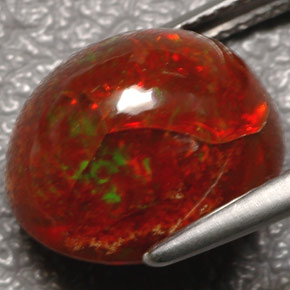 Fire Opal Gemstone in 12.4 x 10.6 mm Size for Sale, Fire Opal Stone in Multicolor Color
