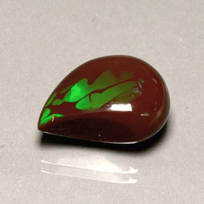 Fire Opal Gemstone in 18 x 13.7 mm Size for Sale, Fire Opal Stone in Multicolor Color