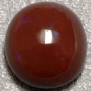 10.31 ct Multicolor Fire Opal Stone, Natural Fire Opal in Oval Cabochon Shape for Sale