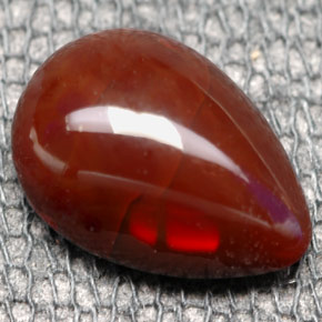 1.50 ct Multicolor Fire Opal Stone, Natural Fire Opal in Pear Cabochon Shape for Sale